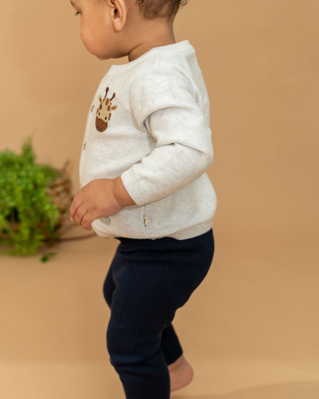 Animal Friends Embroidered Baby Cardigan Sweater