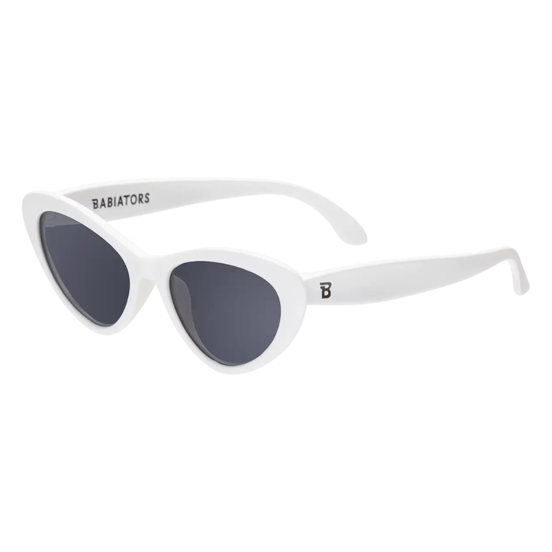 Wicked White Cat-Eye Kids Sunglasses