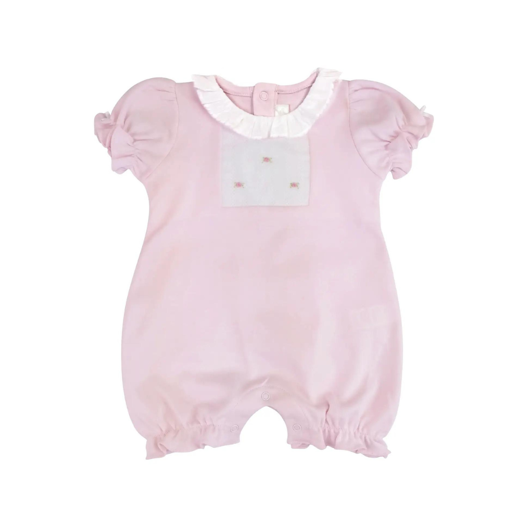 Rosebuds Girl Pima Cotton Romper