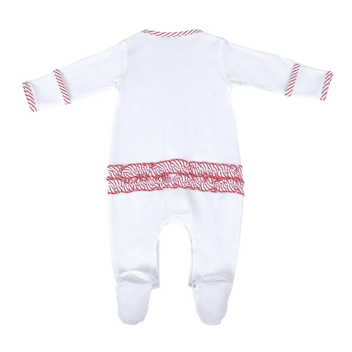 So This Is Love Embroidered Ruffle Footie