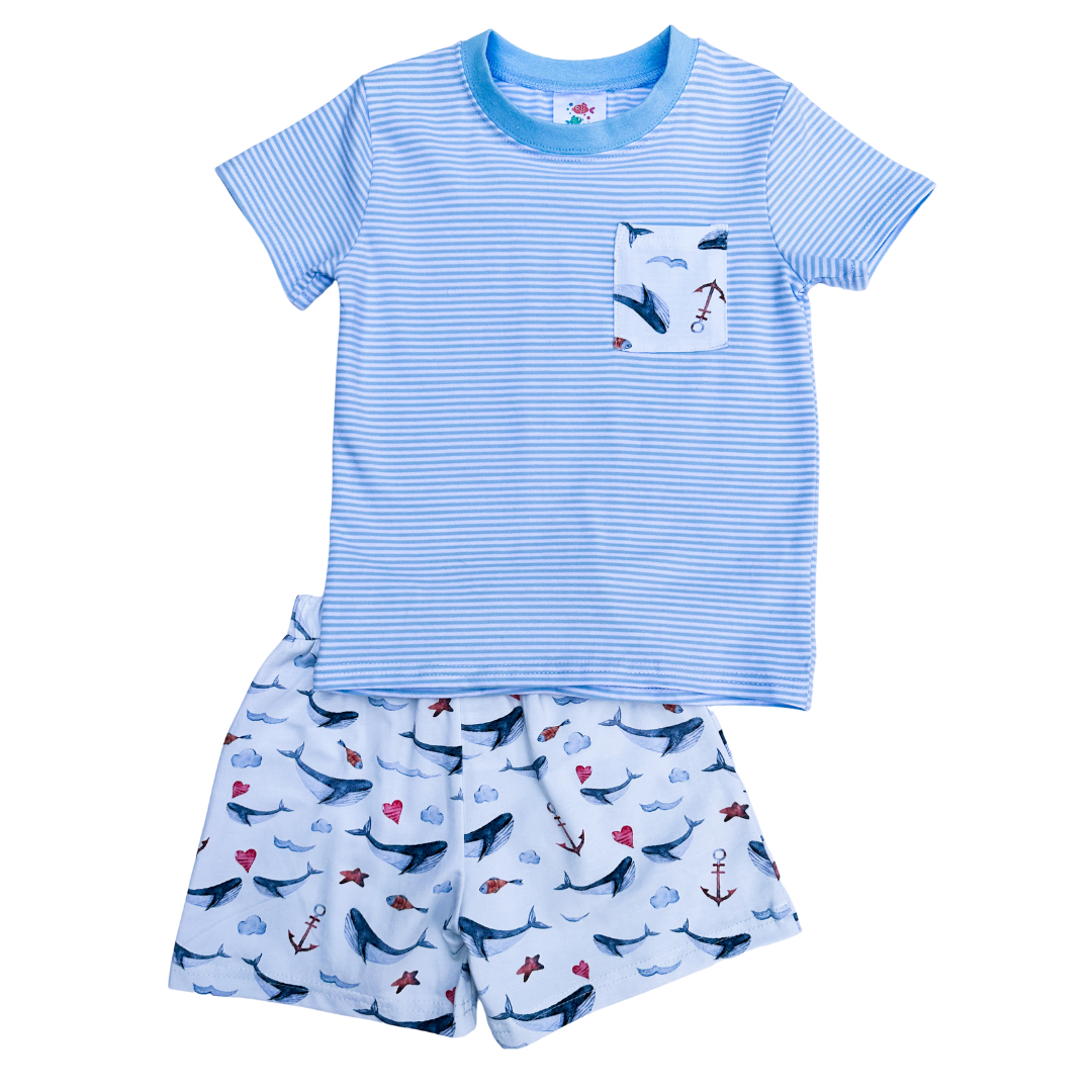 Ocean Blue Short Set