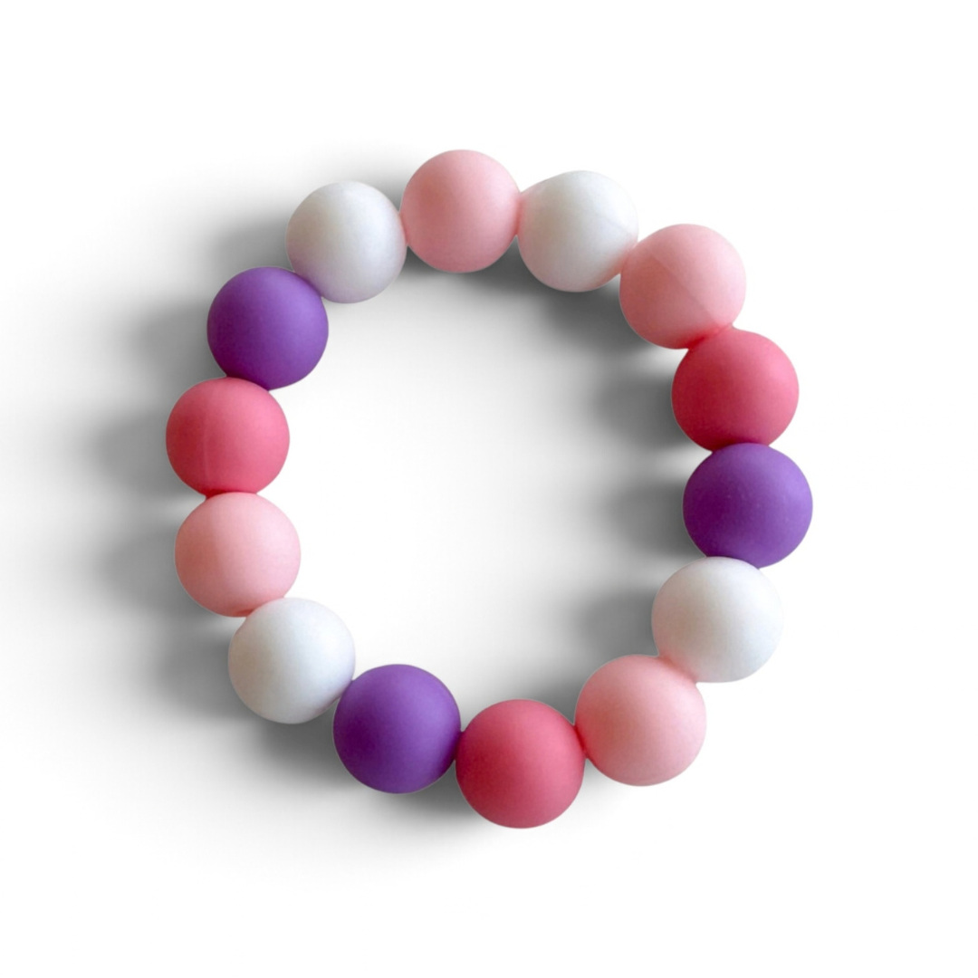 Beaded Bracelet - Pinks and Purple