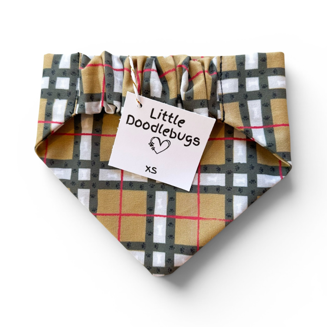 Posh Plaid Dog Bandana