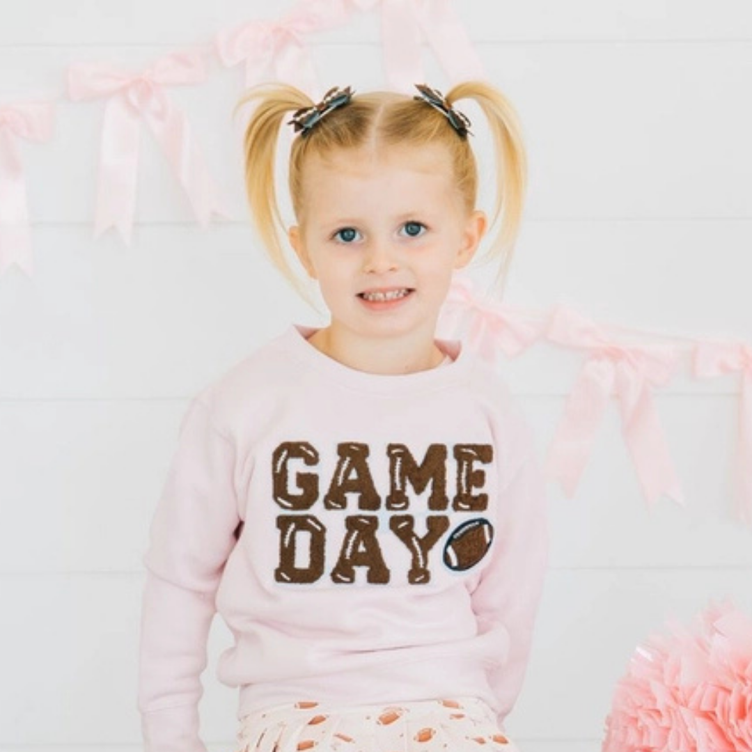 Game Day Glitter Bow Clip Set