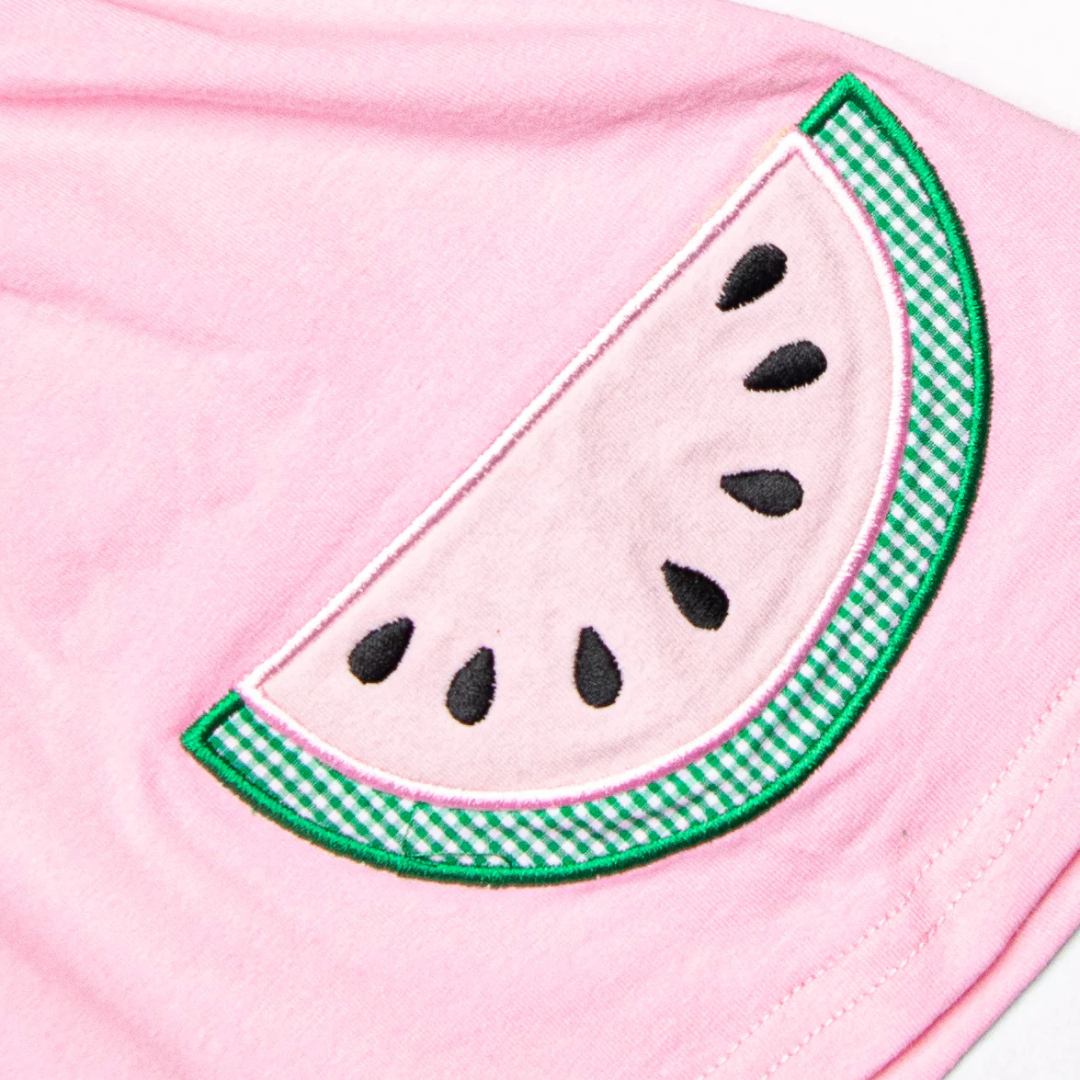 Watermelon Patch Applique Short Set