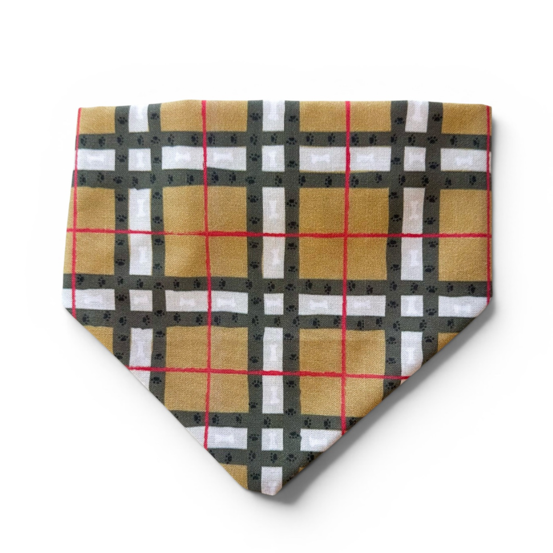 Posh Plaid Dog Bandana
