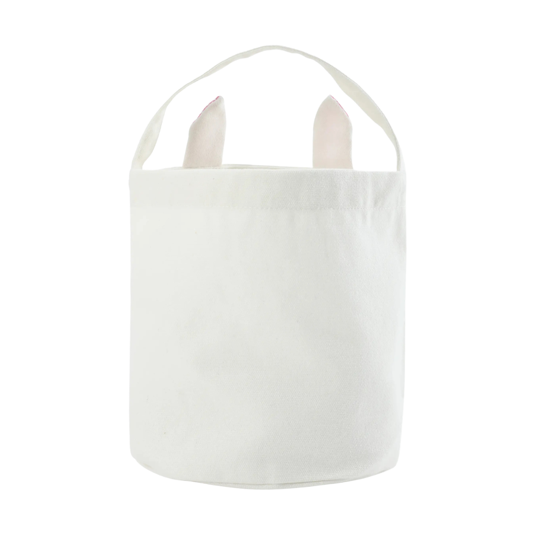 Pink Gingham Easter Bunny Basket