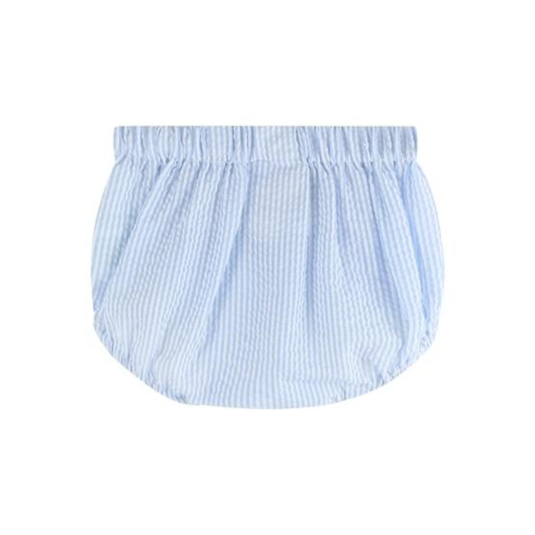 Blue Smocked Car Bloomers