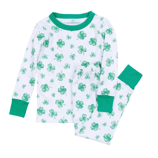 Lucky Little Ones Long Pajamas - Green