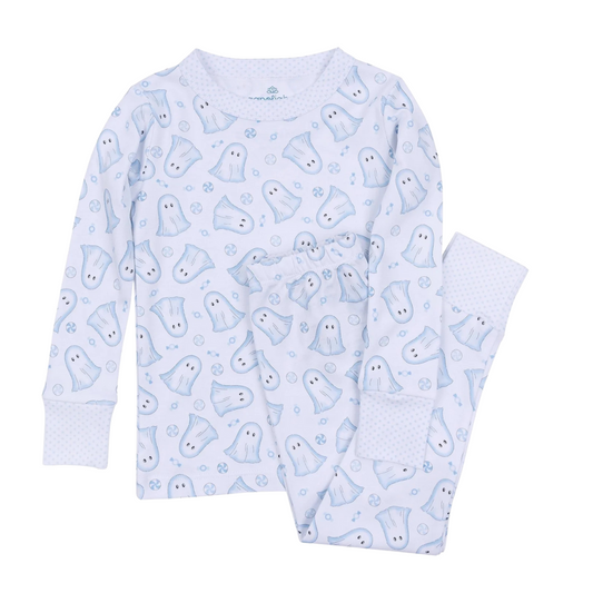 My Little Boo Long Pajamas in Light Blue