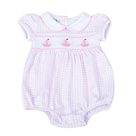 Ahoy Smocked Collared Bubble