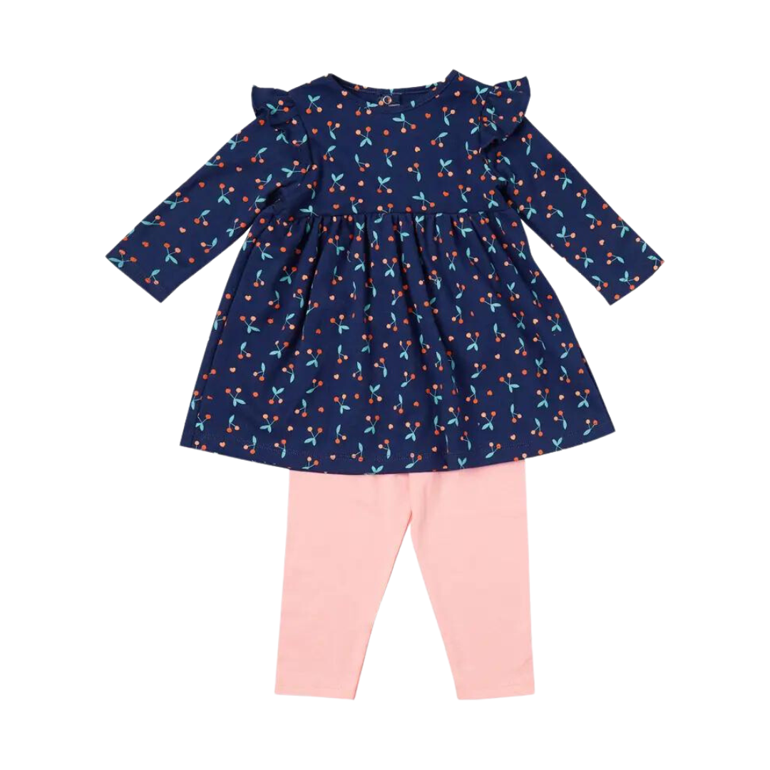 Cherry Print Tunic Set