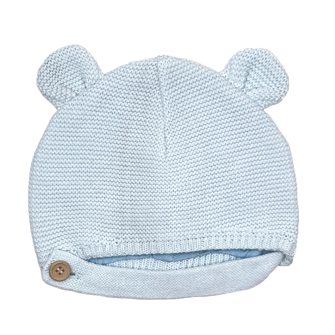 Blue Bear Crochet Hat