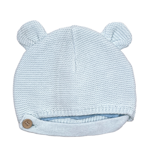 Blue Bear Crochet Hat