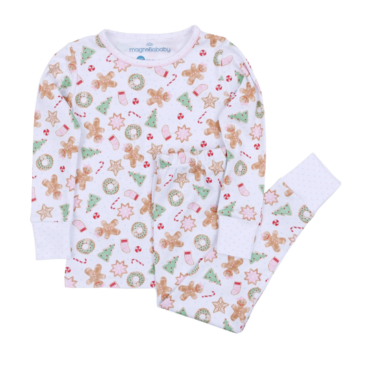 Frosted Wonderland Long Pajamas - Pink