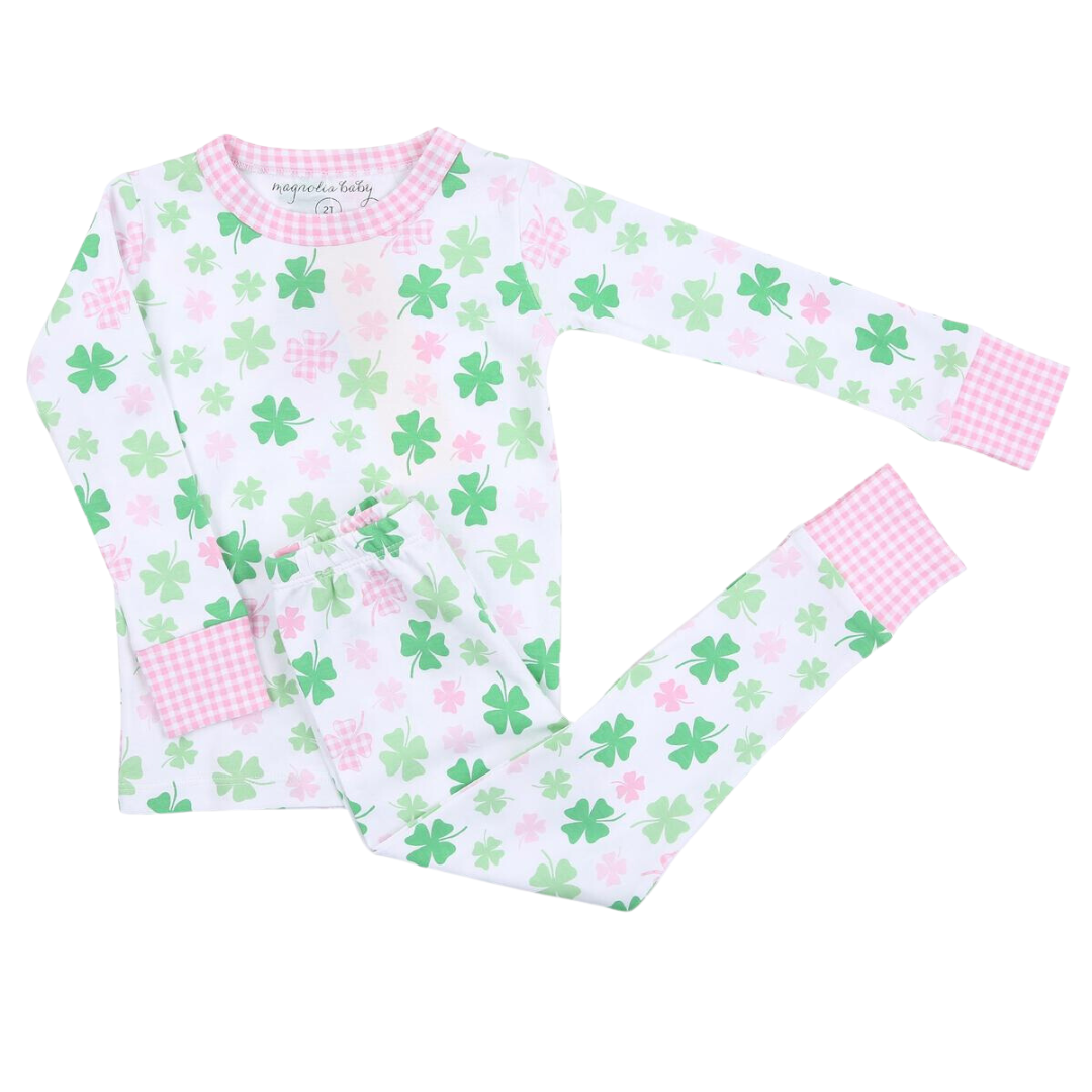 Shamrock Cutie Pink Long Pajamas