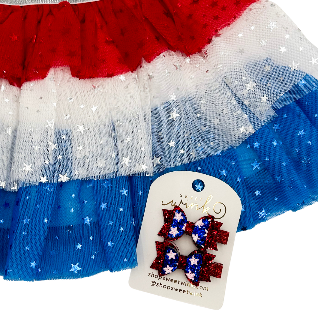 Flag Bow Clip Set