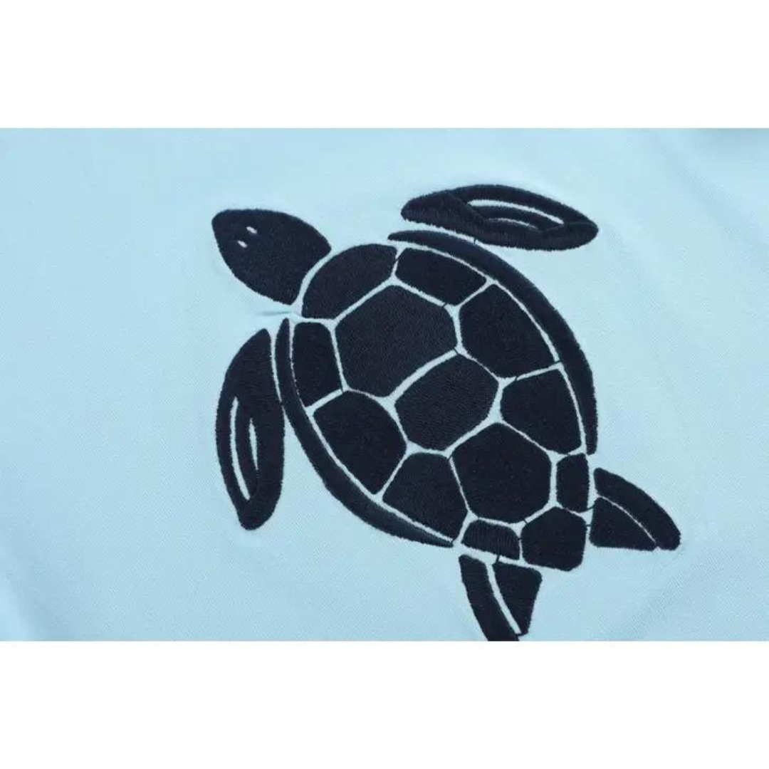 Blue Turtle T-Shirt and Shorts Set