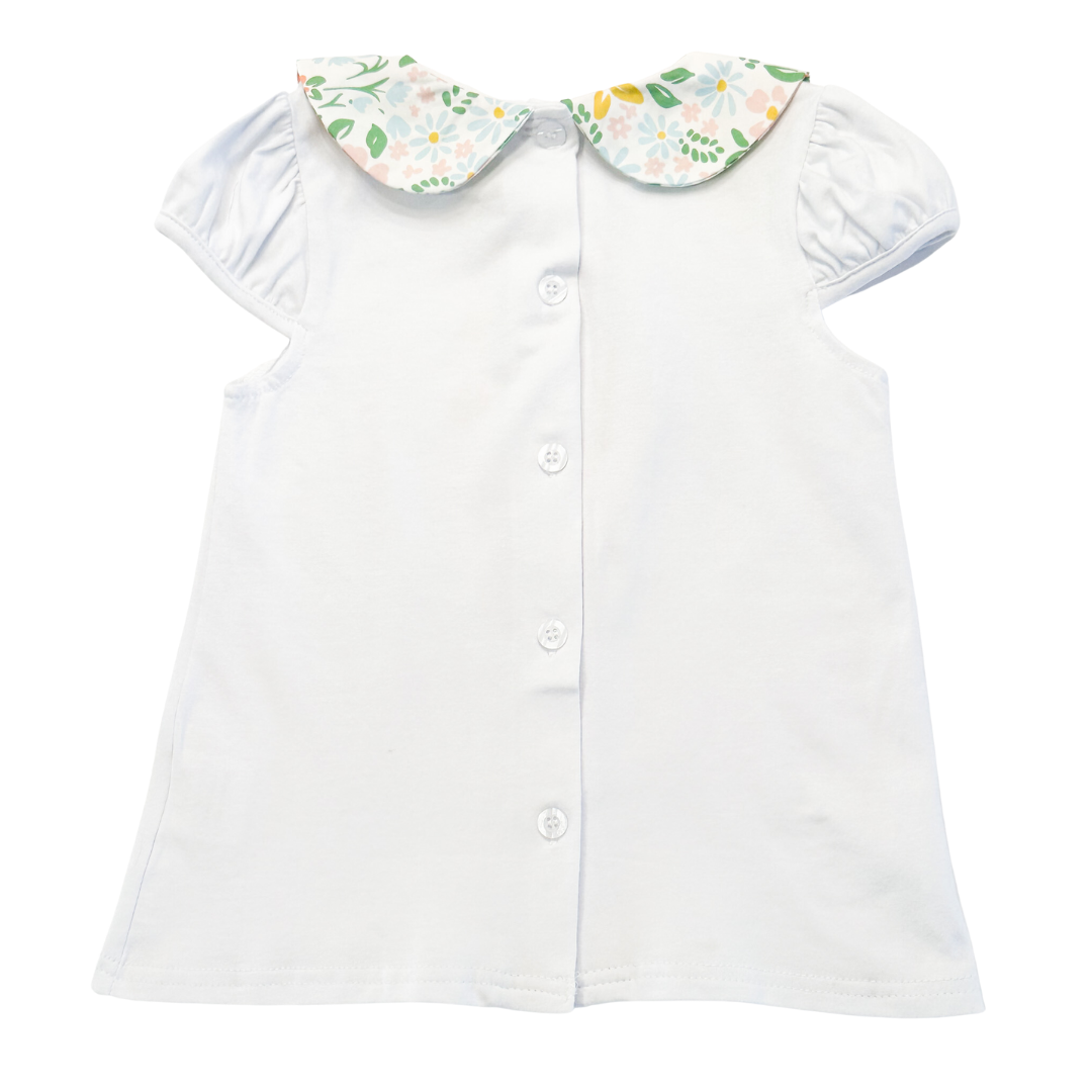 Bouquet Bundles Applique Ruffle Short Set