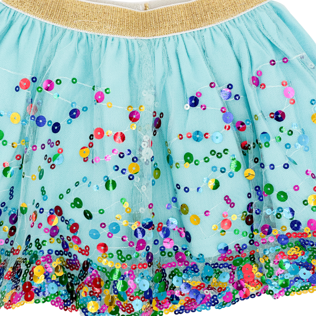 Aqua Confetti Tutu