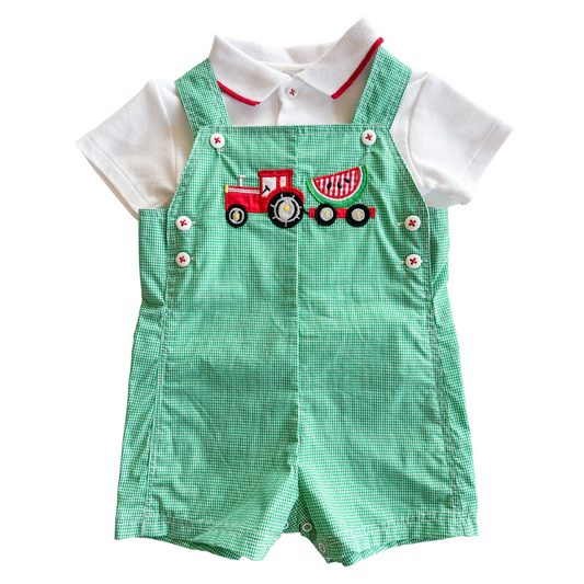 Watermelon Applique Sunsuit