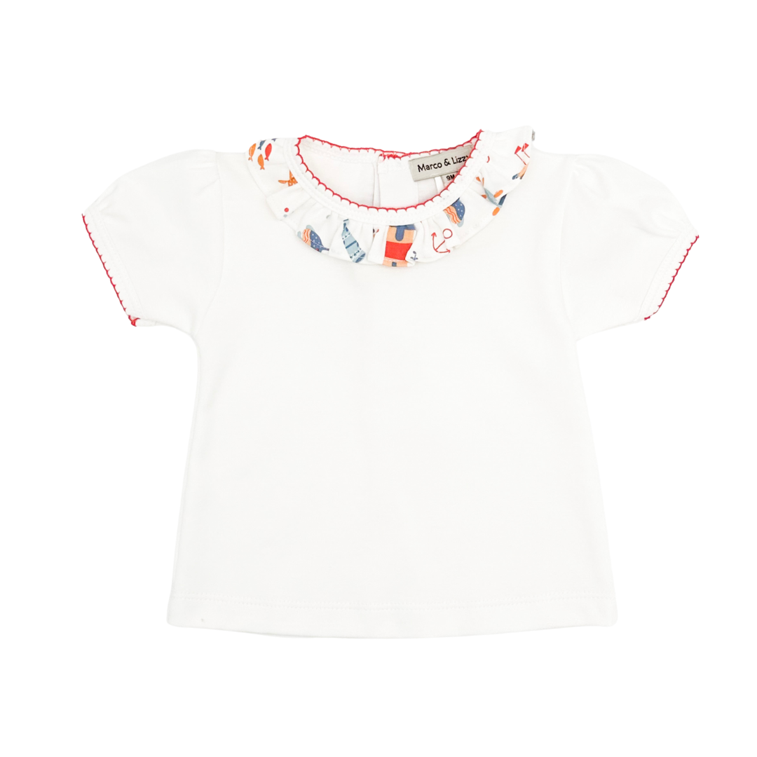 Seaside Print Diaper Set