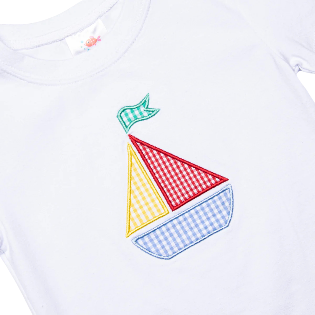 Blue Sky Breeze Applique Short Set