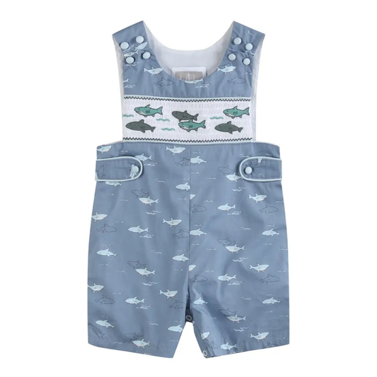 Shark Print Smocked Jonjons
