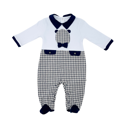 Bear Cotton Footed Onesie