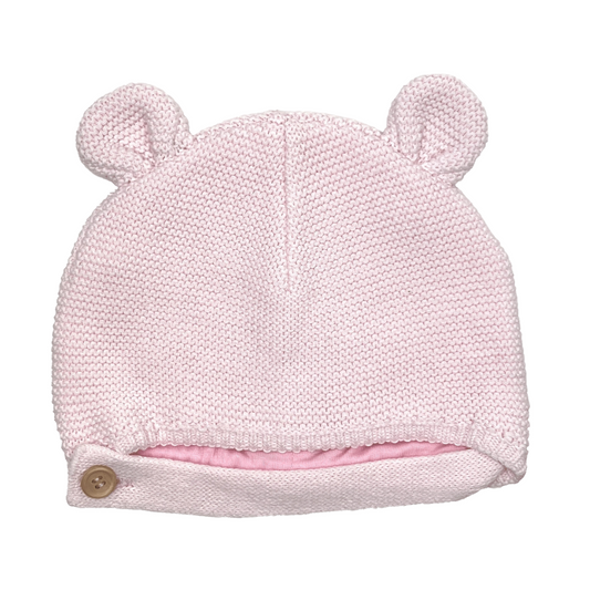Pink Bear Crochet Hat