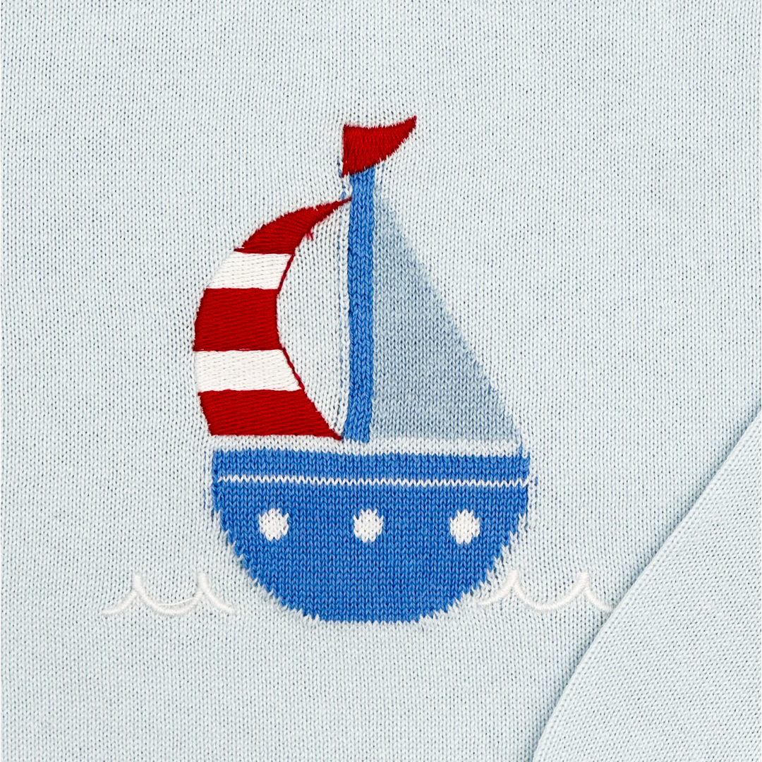 Sailboat Lightweight Knit Sweater