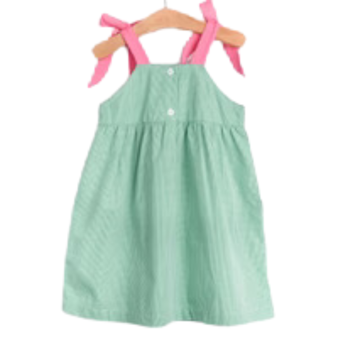 Sweet Slice Applique Pocket Dress