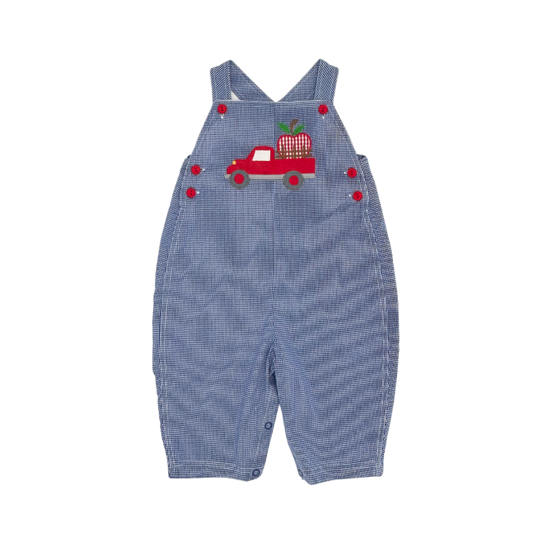 Apple Applique Overall