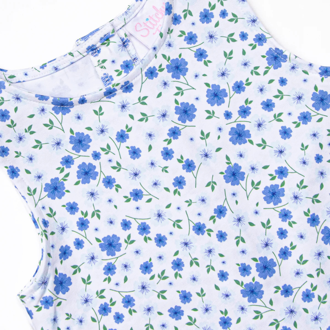 Pale Blooms Diaper Set