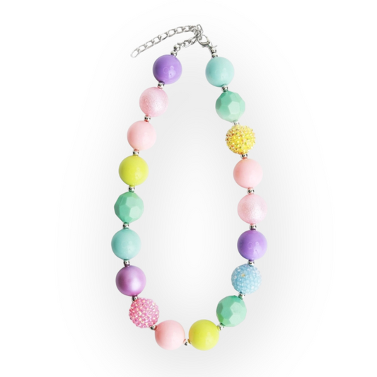 Chunky Pastel Beaded Necklace