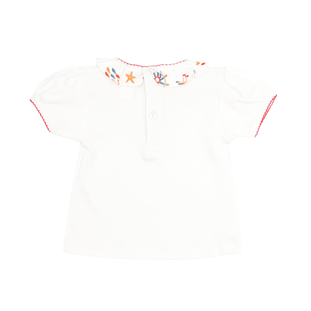 Seaside Print Diaper Set