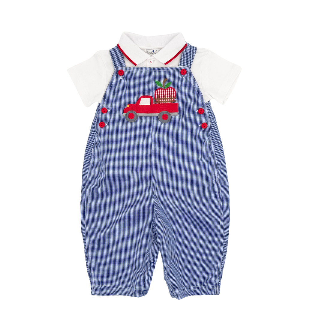 Apple Applique Overall