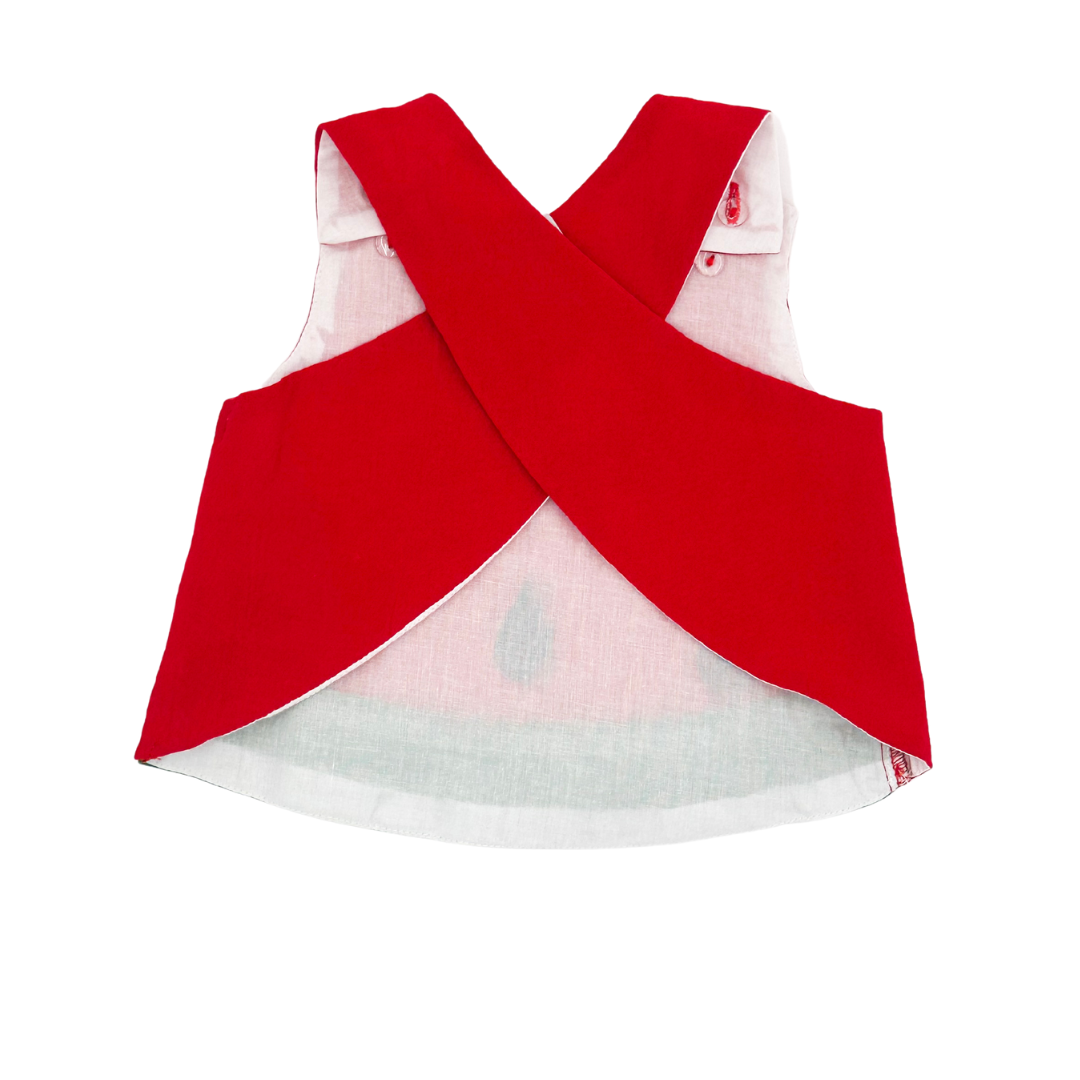 Red and Green Watermelon Top and Bloomers