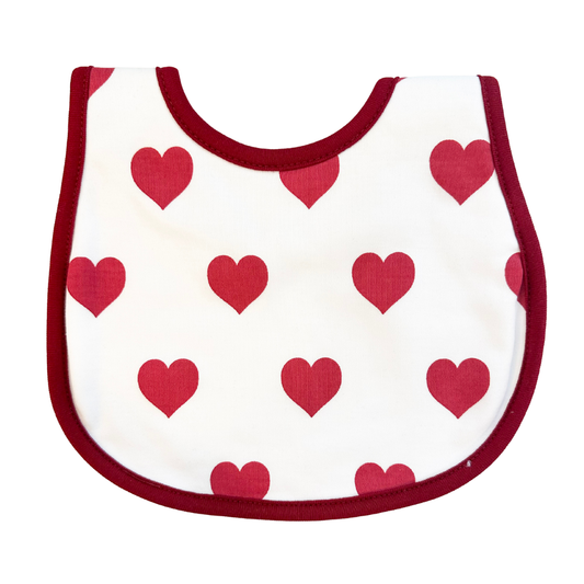 My Heart Red Bib