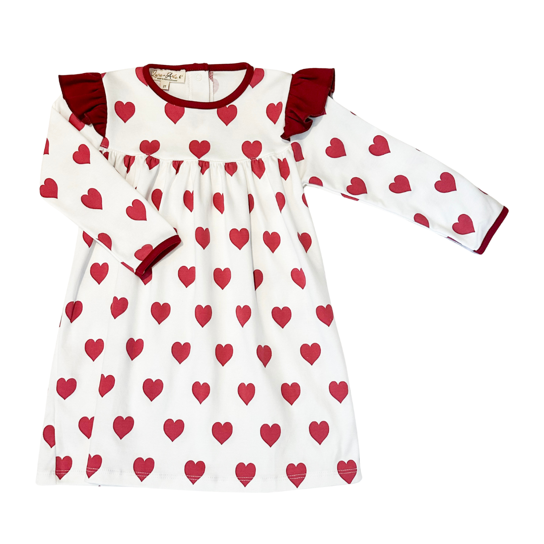 My Heart Flutters Toddler Dress