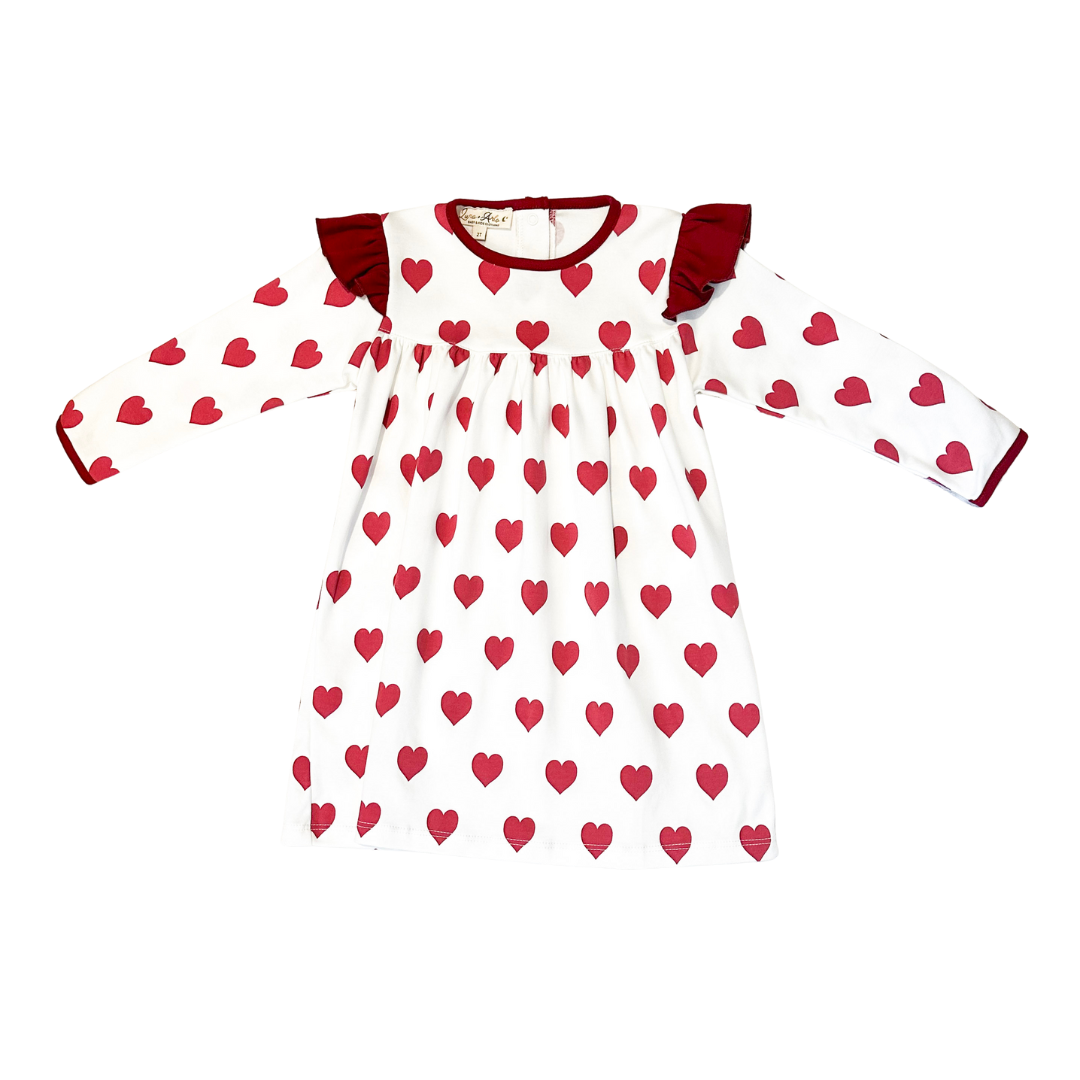 My Heart Flutters Toddler Dress