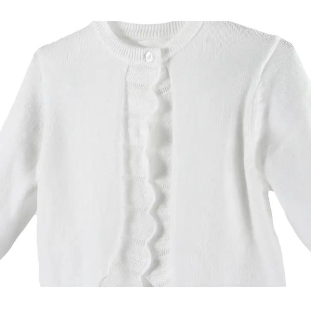 Pointelle Edge Bolero Sweater