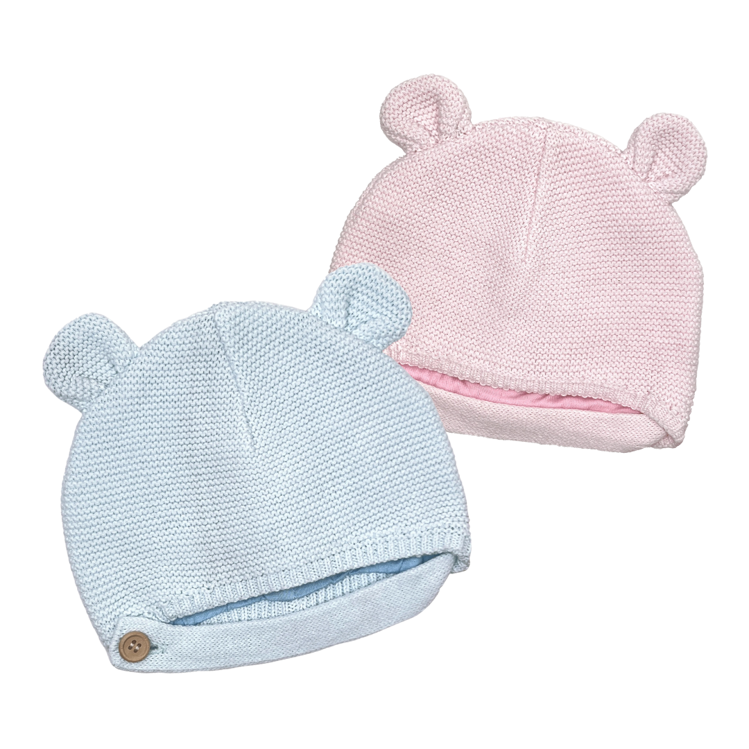 Blue Bear Crochet Hat