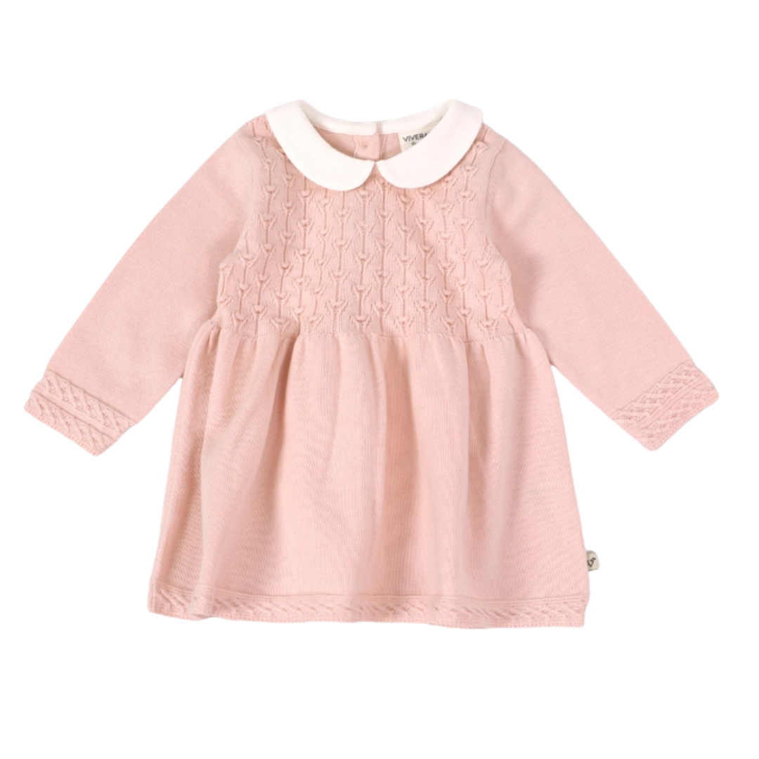 Milan Knit Baby Peter Pan Tulip Sweater Dress