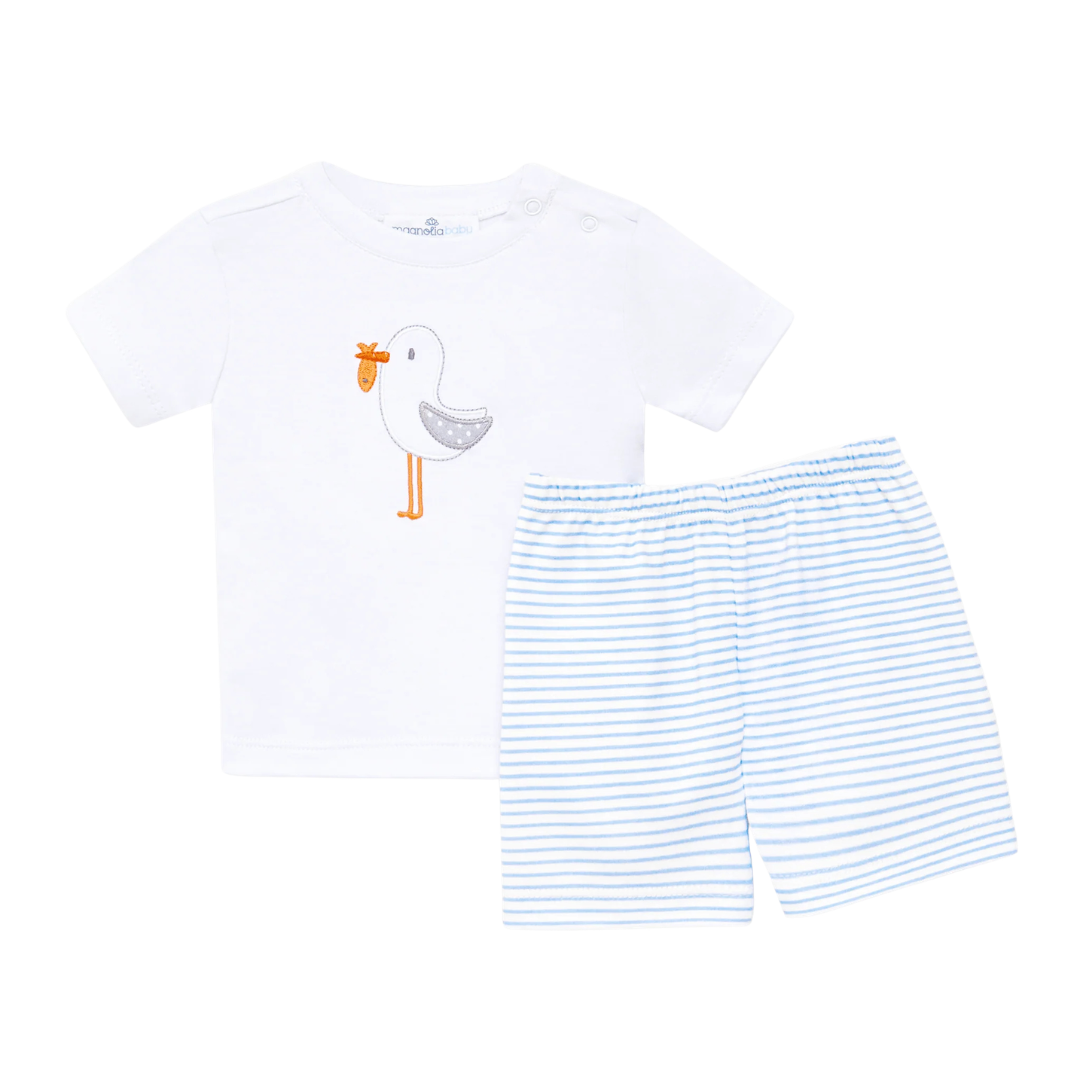 Seabird Shores Applique Short Set