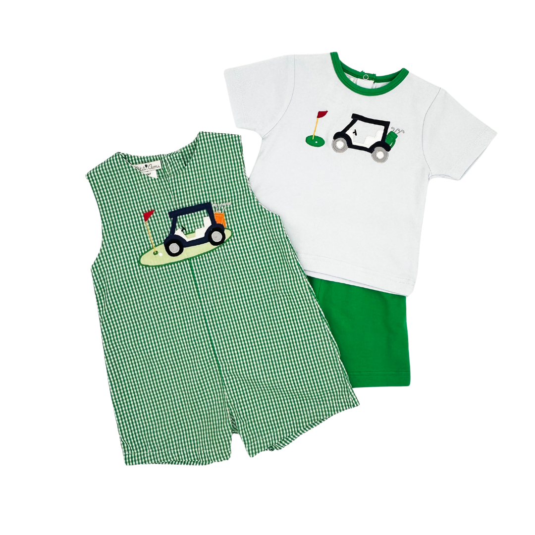 Knit Golf Cart Shirt & Short Set