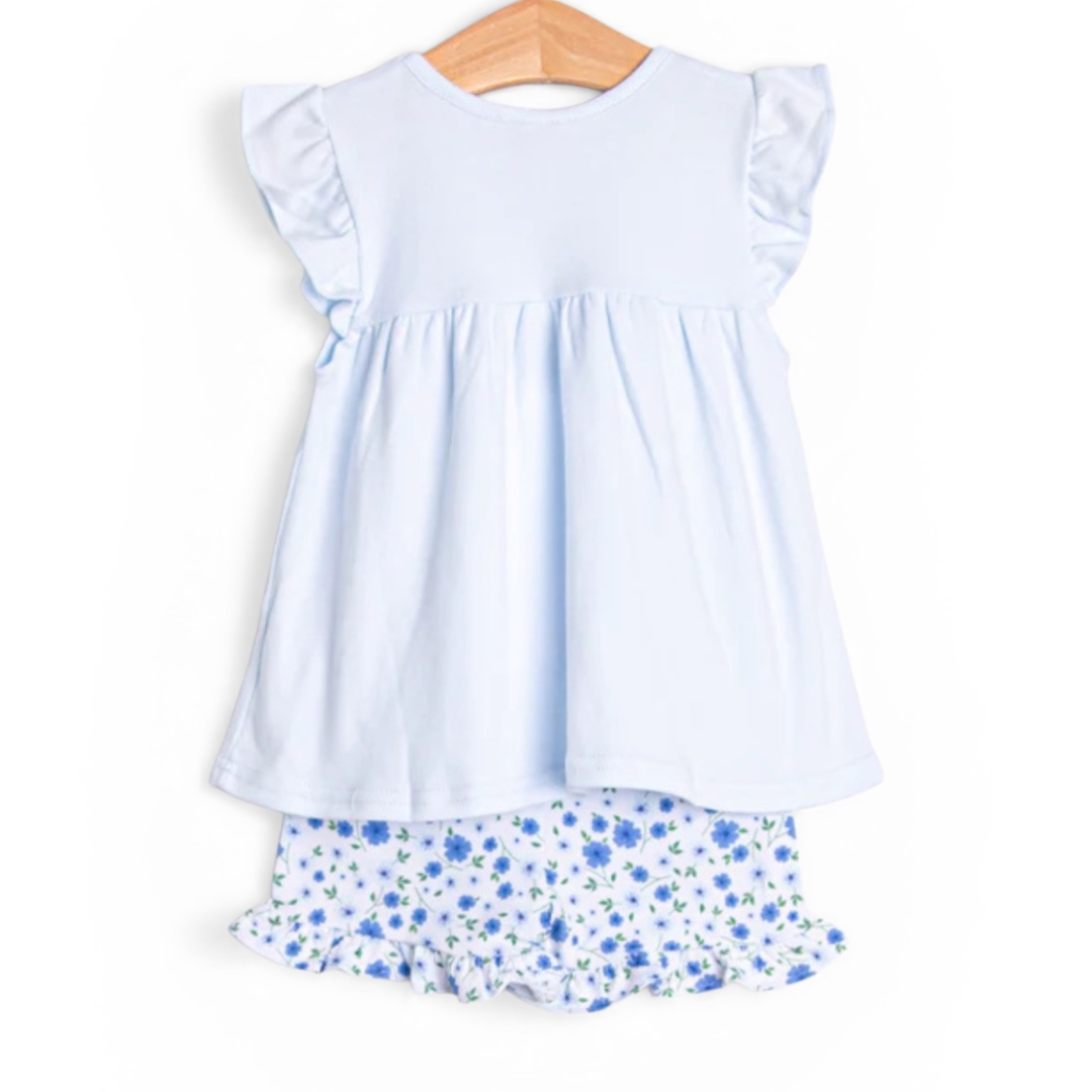 Pale Blooms Short Set