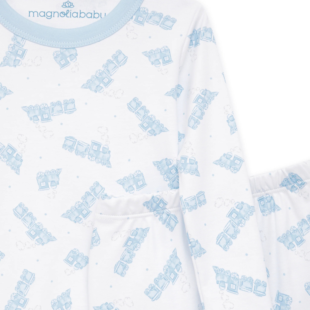 Choo Choo Train Long Pajamas