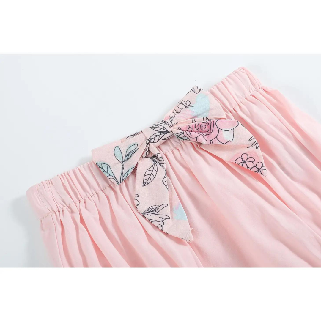 Pink Rose Smocked Top and Bloomer Set