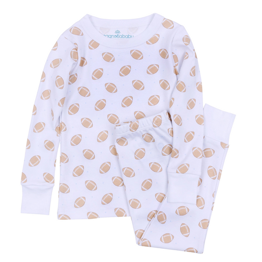 Touchdown Cutie Light Blue Long Pajamas